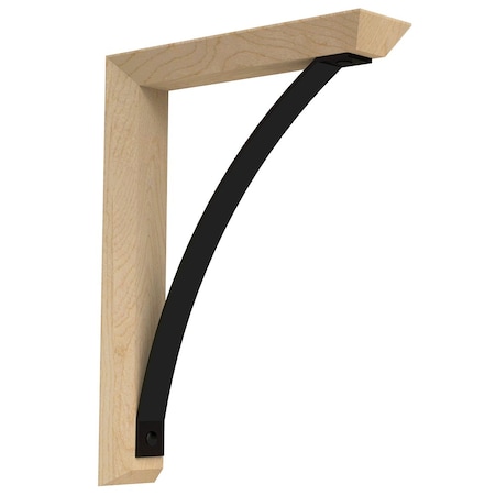 Designs Of Distinction Large Bauhaus Bracket with Flat Black Arch - Red Oak 01600016AKWR1